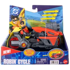 DC Robin akcijska figura z motorjem in izstrelitvenimi raketami – Mattel