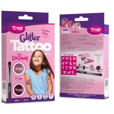 Dekliški mini bleščeči tatu komplet slika 1