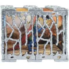 Dino World: S podrobnostmi bogato izdelana 20 cm velika figurica dinozavra Terizinozavra v kletki slika 3