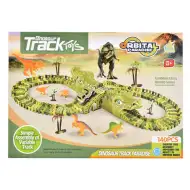 Dinopark 140-delni igralni komplet z avtomobilčkom in dinozavri