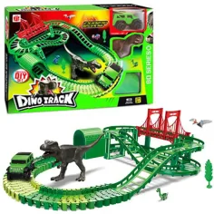 Dinoška pustolovska steza s terenskim avtom in dodatki