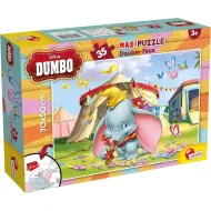 Disney Dumbo 2 v 1, maxi sestavljanka 35 delov in pobarvanka 70x50 cm - Lisciani