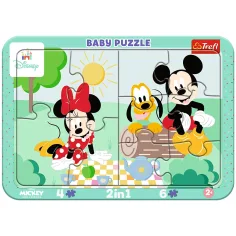 Disney Minnie in Mickey mišička avanture 2 v 1 okvirni otroški puzzle - Trefl slika 1