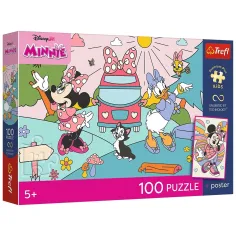 Disney Minnie miška Roza avantura 100kosov UFT puzzle s plakatom - Trefl