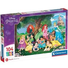 Disney Princeske 104-delni Super Color Puzzle - Clementoni slika 1