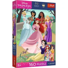 Disney Princeske 160-delni UFT puzzle s plakatom - Trefl