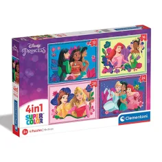 Disney princeske 4 v 1 sestavljanka - Clementoni