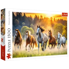 Divji konji 1500-delni puzzle - Trefl
