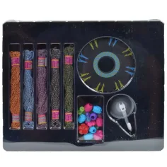 DIY Naredite sami Igralni set izdelovanja zapestnic z barvnimi prejami in biseri slika 2