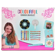DIY Naredite sami Igralni set izdelovanja zapestnic z barvnimi prejami in biseri slika 3