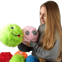 Dlakava plišasta žoga Fuzzy Monsters v več različicah 23 cm slika 3