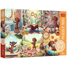 Dnevnik enega majhnega dachshunda 100-delni puzzle - Trefl