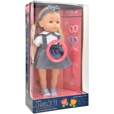 Dolls World: Slovensko govoreča lutka Charlotte v jeans krilu