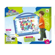 Dvostranska prenosna magnetna tabla z dodatki modra