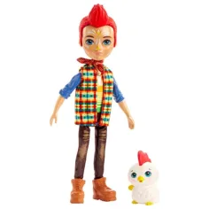 Enchantimals Figurica Edward Rooster in živalska figurica petelin Cluck - Mattel slika 2