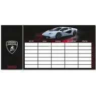 Enolistni dvostranski urnik Ars Una: Lamborghini v črni barvi