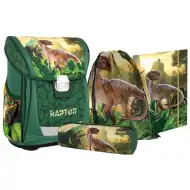 Ergonomska šolska torba, nahrbtnik Spirit: Cool Raptor 4-delni set