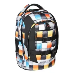 Ergonomska šolska torba, nahrbtnik Spirit: Urban s kockami 46 x 33 x 22 cm slika 2