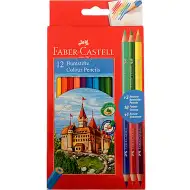 Faber-Castell: 12+3-delni komplet barvnih svinčnikov Bicolor
