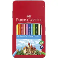 Faber-Castell: 12-delni komplet barvnih svinčnikov v kovinski škatlici