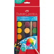 Faber-Castell: 21-delni set vodenih barvic s koluti 30 mm