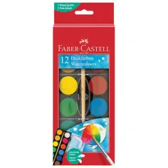 Faber-Castell: Vodene barvice 12-delni set s 30mm krogi