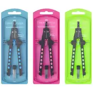 Faber-Castell: Factory komplet s šestilom v neon barvi v več različicah