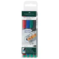 Faber-Castell: Multimark 4-delni komplet alkoholnih flomastrov S 0,4mm