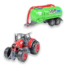 Farm Set: Kmetijski traktor s prikolico v štirih različicah 22 cm slika 3