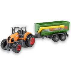 Farm Set: Kmetijski traktor s prikolico v štirih različicah 22 cm slika 4