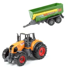 Farm Set: Kmetijski traktor s prikolico v štirih različicah 22 cm slika 5
