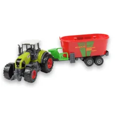 Farm Set: Kmetijski traktor s prikolico v štirih različicah 22 cm slika 6