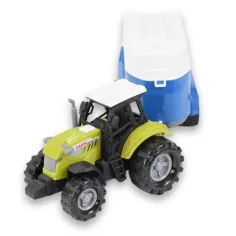 Farm Truck: Traktor za prevoz konjev s prikolico, lučjo in zvokom 23 cm slika 2