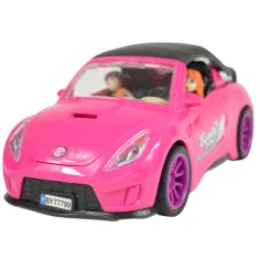 Fashion Sport Car: Roza športni avto set z lučjo in zvokom, s helikopterjem slika 10