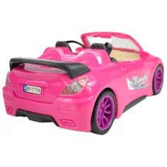Fashion Sport Car: Roza športni avto set z lučjo in zvokom, s helikopterjem slika 7