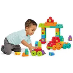 Fisher-Price: ABC pojoči vlak gradbena igrača - Mega Bloks slika 3