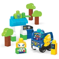 Fisher-Price: Green Town avtobusno postajališče s polnilno postajo gradbena igrača - Mega Bloks slika 2