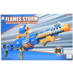 Flames Storm: Elektronsko ogromno orožje za spužvaste naboje luči vrtljiv nabojnik naboji 73cm slika 10