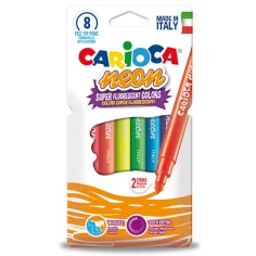 Fluorescentna neon barva flomasterjev 8 kosov - Carioca
