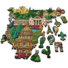Francija, znane lokacije - 1000 kosov leseni puzzle - Trefl slika 2