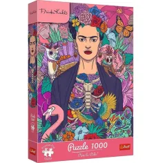 Frida Kahlo - Cvetenje duše 1000-delni premium puzzle - Trefl