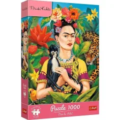 Frida Kahlo - Džungelski portret 1000-delni premium puzzle - Trefl