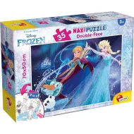 Frozen 2 v 1 35-delni maxi puzzle in pobarvanka 70x50 cm - Lisciani