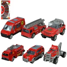 Gasilska reševalna: Set malih avtomobilov 6 kosov 1/64