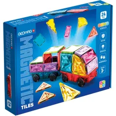 Geomag: Magnetne ploščice Gems gradbene kocke 24-delni set