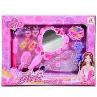 Girls lepotni komplet z osvetljenim ogledalom