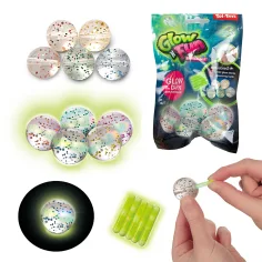 Glow N Fun svetleči se odbijajoči gumijasti žogici 5-delni set slika 1