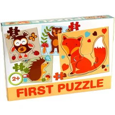 Gozdni živalski Bébipuzzle - D-Toys