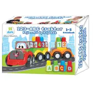 Gradbena igrača z razvijalnim učinkom Traktor s številkami in črkami V MADŽARŠČINI