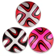 Gumijasta žoga s pisanim motivom 23cm